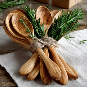 Cucharas de madera naturales al por mayor para cocina, utensilios de madera, cucharas para sales de baño, para cocinar, en oferta - Product Image 1