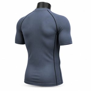Mens Adult <b>Short</b> <b>Sleeve</b> Compression Shirt Breathable Quick Dry Performance <b>Base</b> <b>Layer</b> Rash Guard for Exercise - Product Image 4