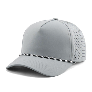 Gorra Snapback Personalizada de Lona 100% Algodón de Alta Calidad con Logotipo de Encaje, Impermeable, Transpirable, con Cuerda, para Golf, Béisbol y Actividades al Aire Libre - Product Image 2