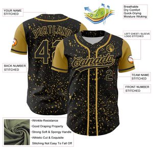 Conjuntos Deportivos Personalizados al por Mayor, Camisetas de Béisbol Unisex para Adultos, Impresión por Transferencia de Calor, 100% Poliéster Transpirable para Invierno - Product Image 3