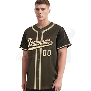 Camiseta de Béisbol Personalizada para Hombre, Nombre del Equipo 00, Impresión Sublimada, Uniforme Deportivo Transpirable con Botones para Adultos - Product Image 3