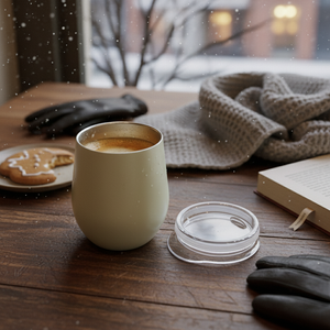 Gobelet isotherme à double paroi en acier inoxydable X'mas 8 oz/240 ml, isolation thermique chaude/froide pendant 6 heures, design minimaliste écologique - Product Image 1