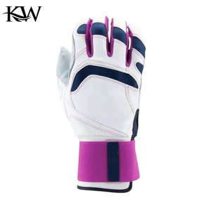 All Weather Leather Baseball Batting Gloves Split Finger Waterproof Durable Grip Sweat Resistant Left-Right Handed <b>Outdoor</b> - Product Image 2