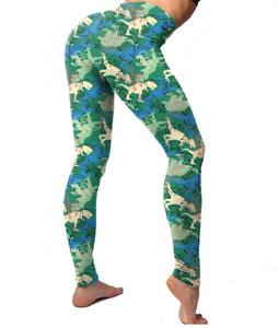 Leggings pour femmes en coton 100% uni, taille haute, extensibles, respirants, tricotés, pour le fitness, le yoga, la gym, l'entraînement, la course à pied - Product Image 6