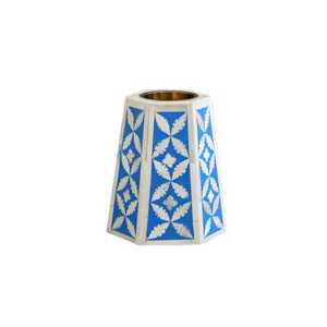 ARIF HANDICRAFT AH-00481 Moroccan-Inspired Purple Incense Bakhoor <b>Burner</b> Bone Inlay Accent Sandalwood Wood Eco-Friendly - Product Image 2