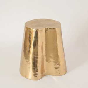 Shop Now Modern Pedestal <b>Console</b> <b>Table</b> Handmade Contemporary Design Living Room Furniture <b>Gold</b> Finish - Product Image 1