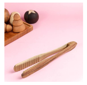 Reusable Wooden Ice Cube <b>Tong</b> Professional Non-Slip <b>Toast</b> <b>Tongs</b> Home Kitchen Hot Sale Wood Magnetic Bamboo <b>Toast</b> <b>Tongs</b> - Product Image 3