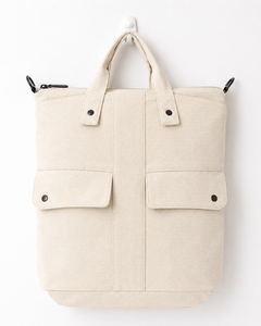 Sac fourre-tout en toile bleue, sac à main minimaliste à bandoulière avec poche supérieure zippée, idéal pour le shopping quotidien et les voyages - Product Image 2