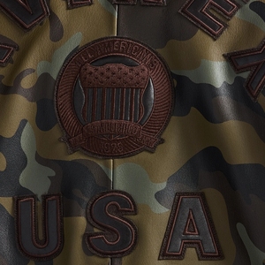 Blouson bomber en cuir camouflage urbain de qualité supérieure |   Édition limitée - Camouflage numérique avancé - Infusion High-Density Icon - Pour homme - Product Image 6