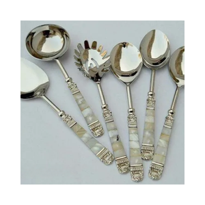 Luxury Tableware Mother Of Pearl Spoon Natural <b>Shell</b> Spoon Caviar Spoon For Gourmet Dining Vietnam Supplier - Product Image 2