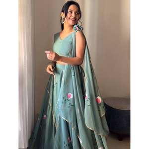 Lehenga choli เดรสสำหรับงานปาร์ตี้พิมพ์แฟนซี - Product Image 2