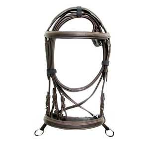 Bride d'équitation de bonne qualité bride de course de chevaux en cuir sans mors nouveauté bride en cuir équitation - Product Image 1