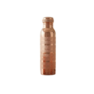 Botella de agua de cobre puro, diseño martillado artesanal ayurvédico, a prueba de fugas, para el bienestar, para el hogar, el gimnasio y como regalo, en oferta. - Product Image 6