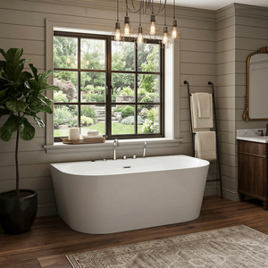 Acrylic Freestanding Whirlpool - FW-M-2004-Contemporary Massage Deep Soaking OEM/ODM for Hospitality Residential Use - Product Image 4