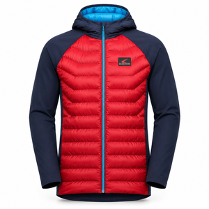 Wholesale High Quality Waterproof 100% Polyester <b>Long</b> Stand Collar Streetwear Front Logo Casual Puffer <b>Jacket</b> - Product Image 3