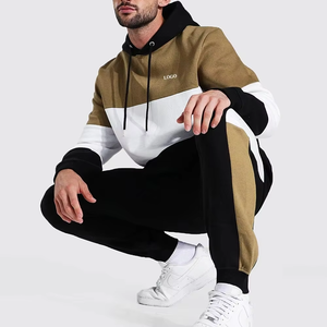 Conjunto Deportivo de Invierno Personalizado, Grueso y Holgado, 100% Poliéster, con Estampado por Transferencia de Calor, Pantalones Deportivos y Sudadera con Capucha para Hombre - Product Image 4