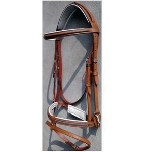 Bridon en cuir de cheval avec rênes, équipement équestre durable, bridon en cuir véritable, ajustement confortable pour l'équitation - Product Image 2