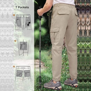 Pantalons cargo classiques Options d'impression et de broderie personnalisées Matériel durable Multi-poches pour les voyages, le travail et le style décontracté - Product Image 2