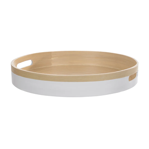 Trendy <b>Pastel</b> Color Spun Bamboo Tray Wholesale, Vietnam Handmade <b>Decorative</b> Serving Trays for Kitchen & Dining Tableware - Product Image 1