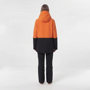 Conjunto de traje de esquí impermeable para mujer, chaqueta con capucha y pantalones a prueba de viento, ropa deportiva transpirable para invierno y actividades al aire libre - Product Image 3