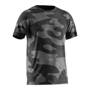 T-shirt de musculation pour homme 100% coton respirant avec option d'impression personnalisée du logo sur le devant, coupe classique - Product Image 2