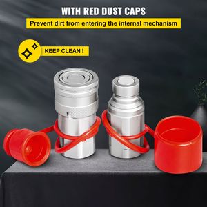 Parti per Macchine Edili: 8 Coppie di Giunti Idraulici Rapidi NPT da 1/2 Pollice per Corpo di Connessione Rapida Idraulica per Skid Steer - Product Image 6