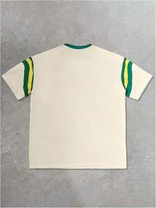 เสื้อยืดคอกลมแขนสั้นผ้าฝ้าย 100% ยับยาก ระบายอากาศได้ดี ทรงปกติ สไตล์ลำลอง สำหรับผู้ชาย ผ้าถักเนื้อแน่น น้ำหนัก 230 กรัม - Product Image 2