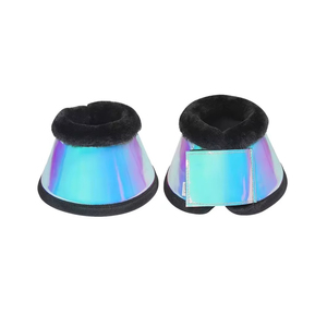 Botas de Neopreno con Brillo para Caballos, Ajustables con Velcro, Absorción de Impactos, Protección para las Patas, para Equitación - Product Image 4