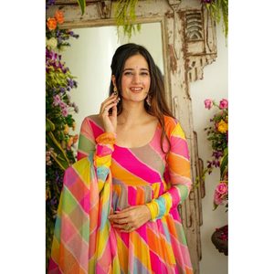 Ensemble de robe LEHERIYA NAVRANGI ORGANZA taille XS [32] - Product Image 2