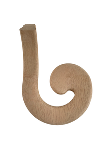 Accroche-treillis en bois massif au design moderne, personnalisable, modèle 7035, pour main droite, à montée rapide, pour escaliers intérieurs - Product Image 2