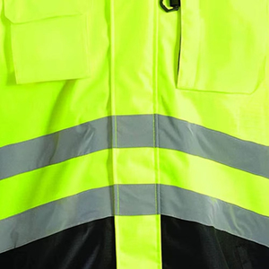 Hi Vis Reflective Safety <b>Work</b> Wear <b>Jacket</b> Winter Safety <b>Jacket</b> Custom logo Printing Reflective <b>Construction</b> Safety <b>Jackets</b> - Product Image 3