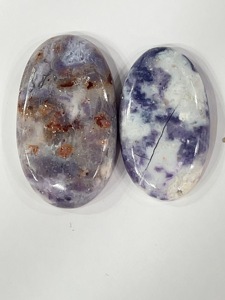 Lot de 10 cabochons en pierre naturelle violette de qualité AA, 49g, vente en gros, pierres précieuses en vrac pour la fabrication de bijoux, fournisseur en gros Chine - Product Image 5