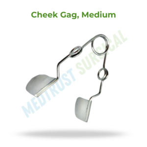 Gag buccal moyen, instrument chirurgical dentaire pour la rétraction et l'exposition de la cavité buccale - Product Image 2