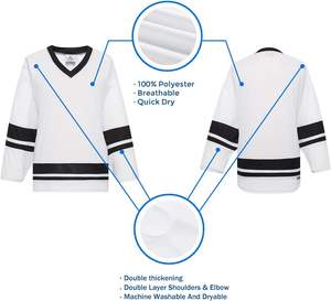 โรงงานผลิตเสื้อฮอกกี้น้ำแข็งและชุดฮอกกี้น้ำแข็ง จัดหาให้กับสโมสร สถาบันฝึกสอน และผู้ซื้อขายส่งระหว่างประเทศ - Product Image 4
