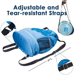 Sublimation Blank Mesh Pocket Sack Pack with Dry Wet Separated,Custom Gym <b>Backpack</b> Sport Drawstring Bag - Product Image 3