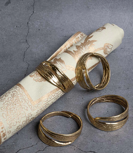 Classic Style Brass Napkin <b>Ring</b> Hammered Design <b>Circle</b> Table Decoration Pieces Mirror Polished Hot Selling Sale - Product Image 5