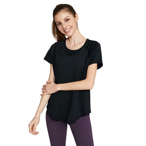 Camisetas de Manga Corta con Cuello en V para Mujer, Estilo Urbano, Uso Diario, 100% Algodón Jersey, Corte Ajustado - Product Image 2