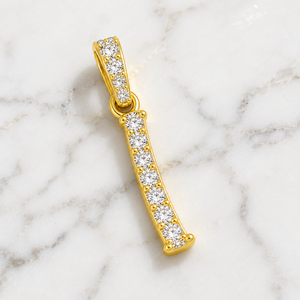 Iced Personalized Trendy Custom Alphabet Charm Letter Necklace Fine Jewelry <b>Solid</b> 10K <b>Gold</b> Natural Diamond Initial <b>Pendant</b> Gifts - Product Image 4