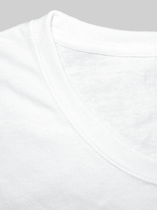 เสื้อยืดผู้หญิงผ้าฝ้ายแท้ยกบาร์เบลล์ใส่สบาย - Product Image 4