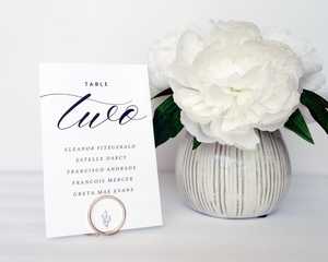 Circle Wire <b>Table</b> Number Holder: Minimalist Wedding Decor - Product Image 5
