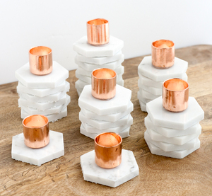 Solid Metal Copper Colored Wax <b>Jar</b> <b>Decor</b> Candle Holder Best for Table <b>Decor</b> Design Votive for Christmas <b>Decoration</b> - Product Image 1