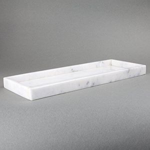 Plateau de service en marbre fini à la main, pour la présentation dans les restaurants haut de gamme et comme accent de décoration intérieure contemporaine - Product Image 3