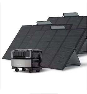 Portable S-olar G-enerator Battery Pack with 3 Foldable 400W Solar Panels LiFePO4 Power <b>Station</b> for Outdoor Backup - Product Image 1