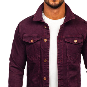 New Arrival Outdoor Wear <b>Denim</b> <b>Jacket</b> For Men Casual Wear Solid Color Winter Streetwear Men <b>Denim</b> <b>Jacket</b> - Product Image 3