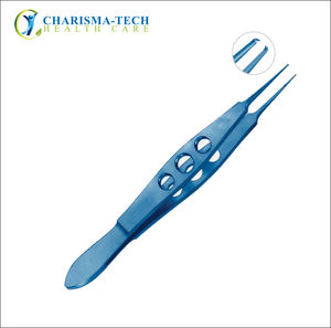 CHARISMA-TECH Juego de microinstrumentos quirúrgicos manuales de titanio, Pinzas de atadura de dientes oblicuos 1x2 y Plataforma de atadura para cirugía de columna vertebral CE - Product Image 4