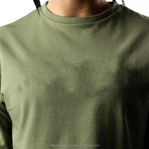 เสื้อยืดครอปแขนยาวสำหรับผู้หญิงผ้าคอตตอนแขนยาวผ้า100% ปรับแต่งได้เสื้อยืดแห้งเร็วเป็นมิตรกับสิ่งแวดล้อม - Product Image 5