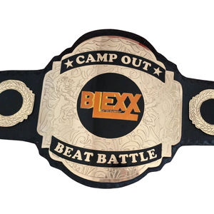 เข็มขัดแชมป์ Camp Out Beat Battle แบบปรับแต่งได้ พร้อมตราสัญลักษณ์ Blexx รางวัลคุณภาพสูงสำหรับดนตรีและการต่อสู้ - Product Image 2