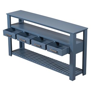 Consolle Contemporanea 62.2 per Soggiorno con 4 Cassetti e 2 Ripiani per Posizionamento Accanto al Divano - Product Image 5