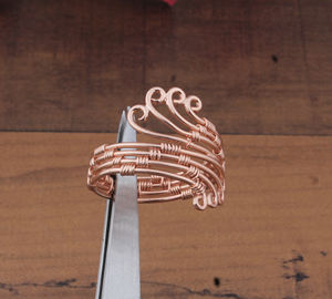 Bague tendance en or rose classique, bande enveloppante, argent sterling 925, réglable, spirale torsadée, bijoux de mariage pour femmes, vente en gros, cadeau - Product Image 2