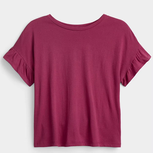 New Arrival Stylish Fashionable Streetwear High Quality Women's T-<b>shirt</b> 100% Cotton Casual Summer Crew Neck Short Sleeve - Product Image 1